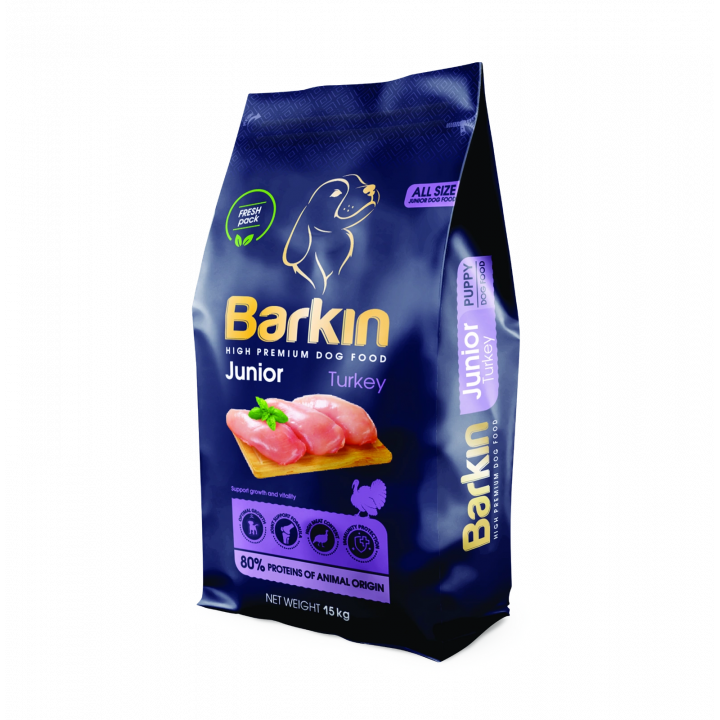 Barkin karma dla psa Indyk Junior 15kg